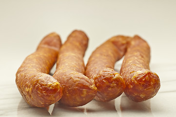 Image showing smoked sausage of the Black Forest