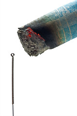 Image showing Moxibustion