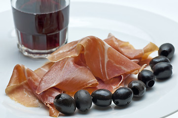 Image showing ham of SpainJamon Serrrano