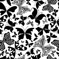 Image showing Seamless white pattern