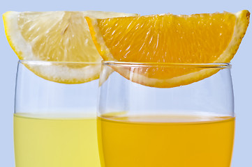 Image showing orange juice and lemon juice