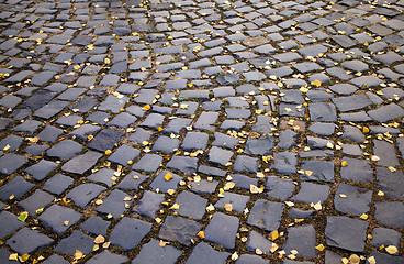 Image showing Cobble-stone road