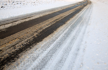 Image showing Winter road