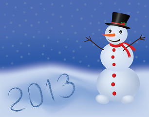 Image showing new year 2013 background