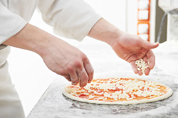 Image showing Pizza preparartion