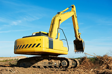 Image showing excavator loader at work