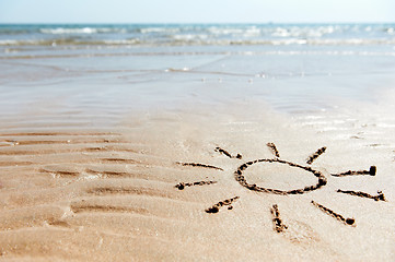 Image showing sea beach background