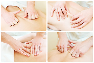 Image showing massage technique composition