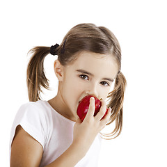 Image showing Eating an Apple