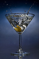 Image showing Martini splash