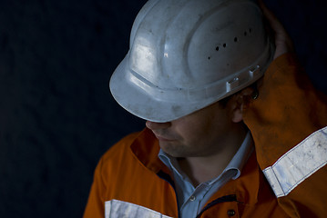 Image showing Troubled worker