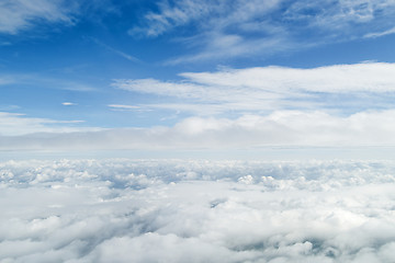 Image showing Flying inside the clouds