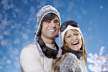 Image showing happy ski couple