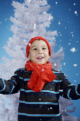 Image showing boy in the snow