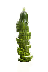 Image showing Sliced Cucumber