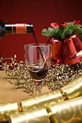 Image showing Christmas Red Wine