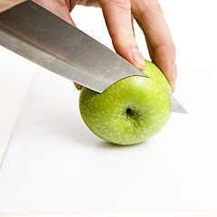 Image showing apple sliced