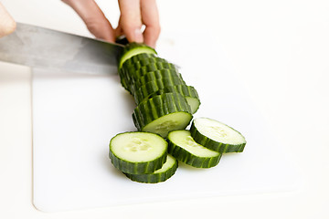 Image showing Sliced Cucumber