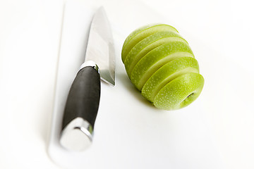 Image showing apple sliced