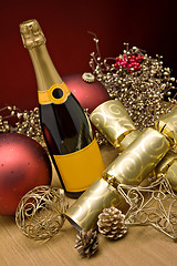 Image showing Christmas Champagne