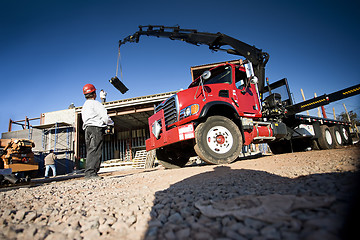 Image showing Crane in operation