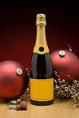 Image showing Christmas Champagne