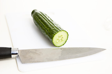 Image showing Sliced Cucumber