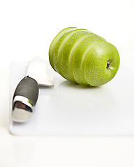 Image showing apple sliced