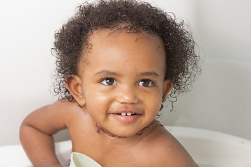 Image showing Smiling baby girl