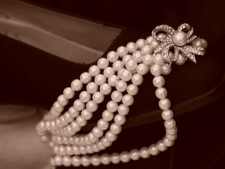 Image showing Shoe Laden With Pearls