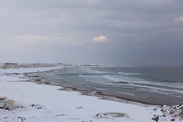 Image showing Winter on the beach