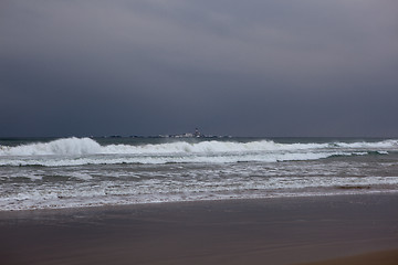 Image showing Winter on the beach