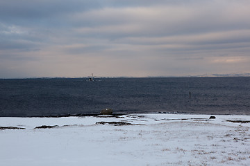 Image showing Winter on the beach