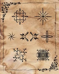 Image showing Decorative design elements grunge