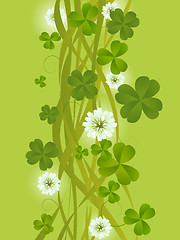 Image showing Clovers background