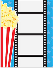 Image showing Film and Popcorn