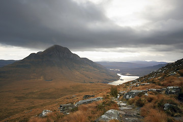 Image showing great landscape and dramatic sky