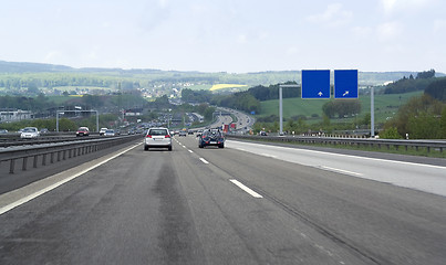 Image showing highway scenery in Southern Germany