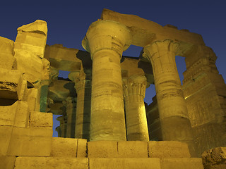 Image showing yellow illuminated temple