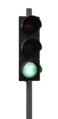 Image showing green traffic light