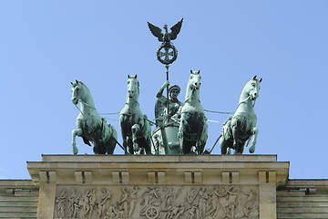 Image showing Quadriga on the Brandenburger Tor