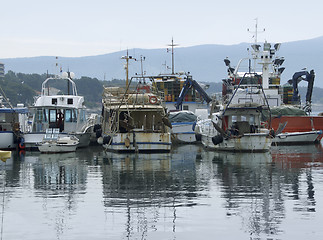 Image showing harbor scenery in Croatia