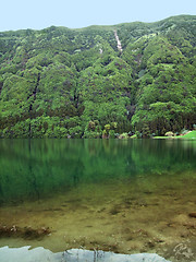 Image showing idyllic lakeside scenery
