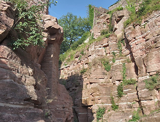 Image showing rock formation around Wertheim Castle