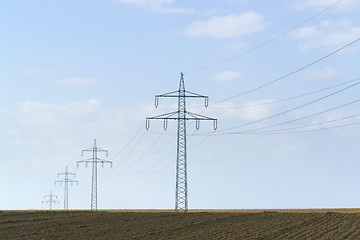 Image showing power line in Southern Germany