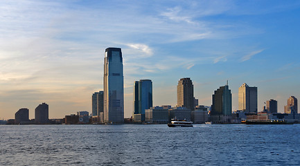 Image showing panoramic  Jersey City skyline