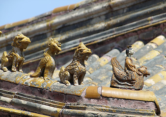 Image showing chinese roof decoration