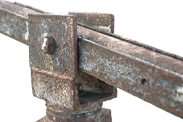 Image showing corroded hinge detail