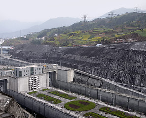 Image showing Three Gorges Dam at Yangtze River