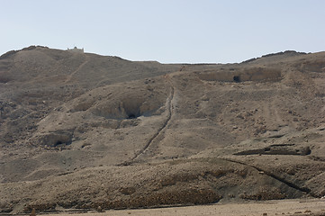 Image showing rock cut tomb near Mortuary Temple of Hatshepsut